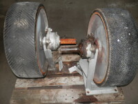 B12112 | Wheels for circular scrapers, sewage treatment plant, heavy-duty castors DN 680 x 200 mm