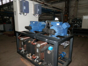 B12243 |  double system refrigeration compressor screw compressor piston compressor double heat exchanger air conditioning systems 2 x 18.5 kW