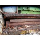 B12562 | Massive Stahlplatten von einer Heizplattenpresse, gebraucht