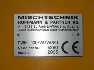 Used stainless steel planetary mixer RWH 100 | B12564
