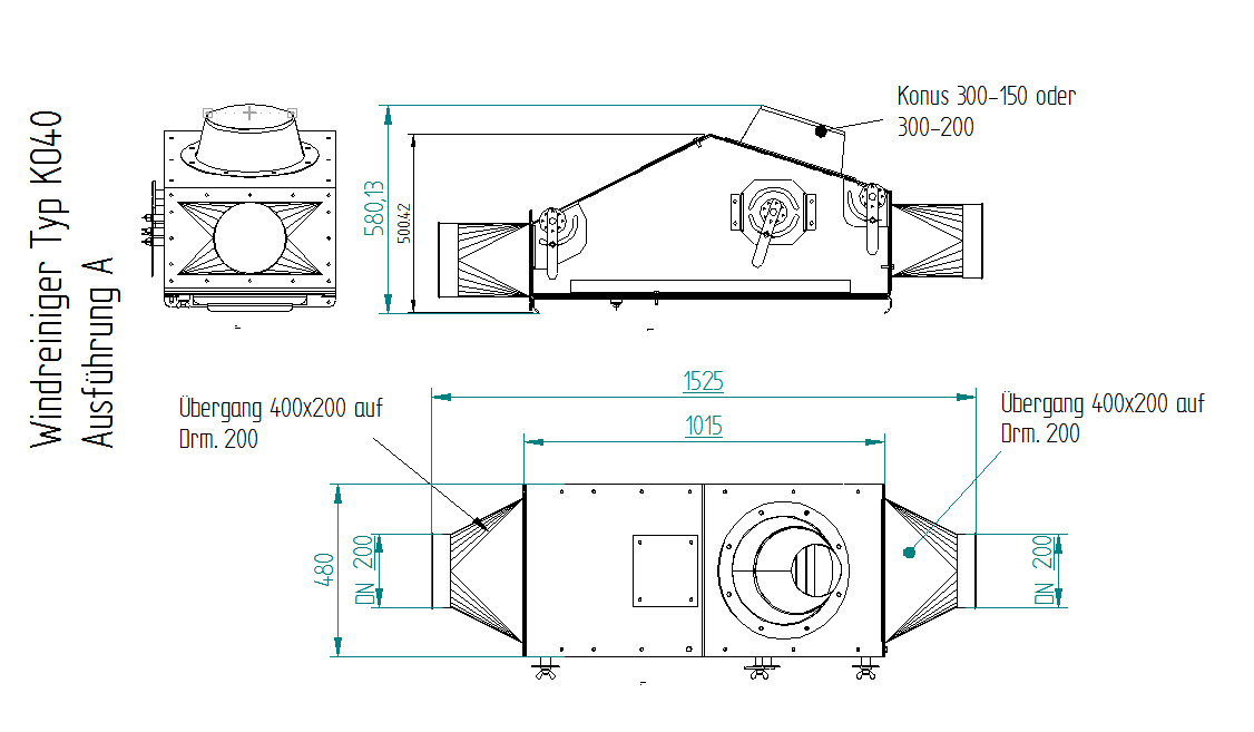 Windreiniger KO40 Zeichnung Maschinenbau Brama GmbH